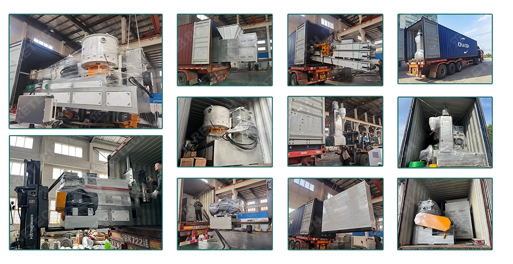 Side Force Feeding Type PP PE Plastic EPS XPS Pelletizing Line Granulator Recycling Granulating Machine with Noodle Strand Cutting System