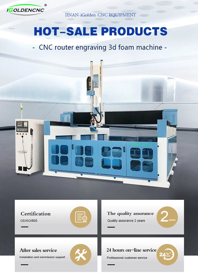 Large CNC Router 4 Axis EPS Block Moulding Machinery for Car Model